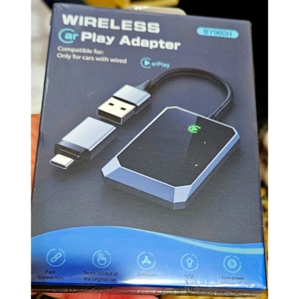 Wireless Carplay Adapter, Converts Wired to Wireless carplay adapter for iPhone